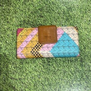 Fossil Colorful Geometric Women's Wallet